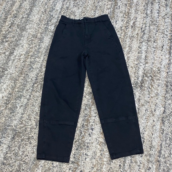 Everlane The Utility Barrel denim jeans Black sz 4 - Picture 12 of 16